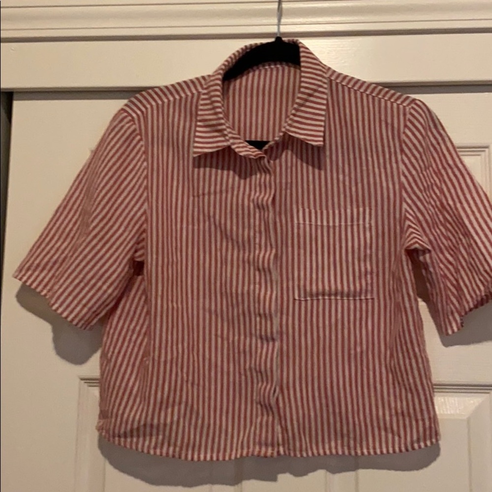 LA Hearts Small striped crop